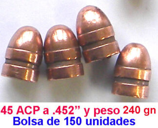 OFERTA DE PUNTAS 45 ACp cobrizadas